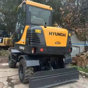 Excavadora Hyundai 60W VS Usada a Bajo Precio, Excavadora Hidráulica de Ruedas Original Usada, Hyundai 60W VS 150 210 225 305 330 - Product Image 5