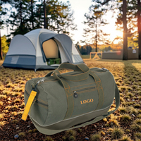 Bolsa de Lona Resistente para Viaje, con Cierre de Cremallera, para Hombre y Mujer, para Gimnasio, Deportes, Fitness, Camping, Actividades al Aire Libre, Bolsa de Fin de Semana