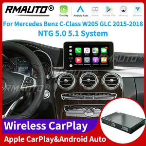 RMAUTO ระบบไร้สาย Apple CarPlay NTG 5.0 5.1 สำหรับรถยนต์ Mercedes Benz C-Class W205 GLC ปี 2015-2018 รองรับ Android Auto Mirror Link AirPlay Car Play - Product Image 1