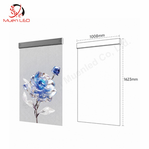 จอแสดงผล LED ในร่ม Muen ขนาด 1008x1623 มม. P3.91 ป้ายแขวนโฮโลแกรม จอแสดงผล LED บางสำหรับการโฆษณา - Product Image 1