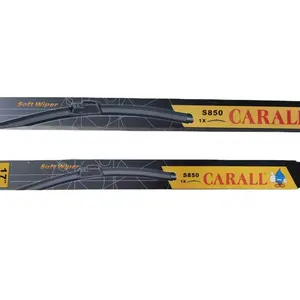 CARALL品牌S850挡风玻璃雨刮片天然黑色橡胶适合所有车型的完美汽车配件