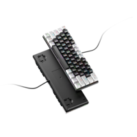 Clavier de jeu portable BD61s à 61 touches 60% avec projection, rétroéclairage RGB, clavier mécanique filaire personnalisable