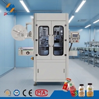 Machine d'étiquetage rétractable à double tête haute précision pour la production, applicateur d'étiquettes rétractables, machine d'étiquetage de manchons rétractables