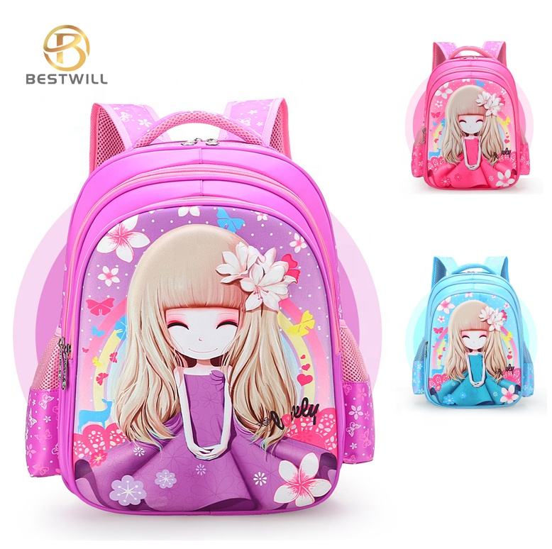 BESTWILL 2021 Hot-sell Mochilas Kids School Back Pack Backpack School Bag  Fashion Children Girls School Bags for Girls