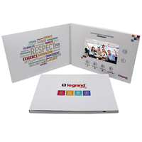 Module de croquis vidéo de luxe personnalisé, 50 pièces, emballage de Logo personnalisé, enveloppe, couleur, réception, carte vidéo vierge, 5 7 pouces
