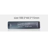 Alimentation LED 24V Mini en Aluminium à Tension Constante, Transformateur Haute Efficacité pour Bande LED, Projecteur et Utilisation Intérieure