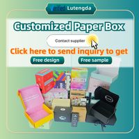Boîte à lettres en carton ondulé de haute qualité personnalisée, boîte cadeau en papier kraft brun, faible MOQ, fournisseur de boîtes en papier bon marché