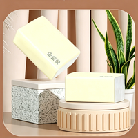 Mouchoirs en papier pour le visage 4 plis en pure pâte vierge, résistants à l'eau, portables et jetables pour usage domestique