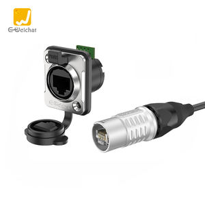 E-Weichat ER-<span class=keywords><strong>RJ45</strong></span> штекер промышленный Ethernet разъем водонепроницаемый IP67 PCB металлический разъем <span class=keywords><strong>Rj45</strong></span> - Product Image 1