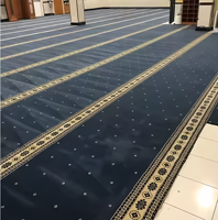 Tapis de mosquée en polyester personnalisé, tissé à la main, antidérapant, usage commercial, vente en gros, fabricant direct, personnalisable
