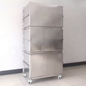 Grand Large <span class=keywords><strong>Cage</strong></span> à chat robuste pour chats Maison durable pour animaux de compagnie pour chats Portes en acier inoxydable 304 avec bac à litière à trois couches 6 boîtes - Product Image 4