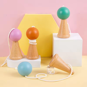 2025 sồi bằng gỗ mini Kendama preschooler và Toddler học tập giáo dục đồ chơi trò chơi cho trẻ em 'chơi và phát triển - Product Image 2