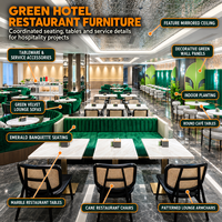 Ensemble de table et de chaises rondes en marbre J2S Modren Hotel Restaurant, table et chaises de luxe pour projet de design d'intérieur de restaurant