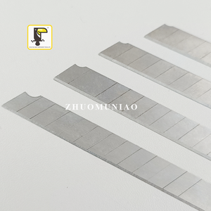 <span class=keywords><strong>Lame</strong></span> di <span class=keywords><strong>Ricambio</strong></span> per Cutter Industriale in Acciaio SK5, Angolo 60 Gradi, Lama a Strappo per Taglierino Multiuso 9MM OEM - Product Image 5