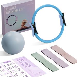 Kit Pilates per Principianti all'Ingrosso per Esercizi Yoga, Stampa Logo Personalizzata, Eco-Friendly, Anello Yoga Fitness, Mini Palla, Bande Elastiche in Tessuto per Glutei - Product Image 1