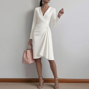 Mercancía General 2026, Ropa <span class=keywords><strong>de</strong></span> Mujer para Comercio Exterior Transfronterizo, Moda Europea y Americana <span class=keywords><strong>de</strong></span> Primavera, Nueva Moda Elegante <span class=keywords><strong>de</strong></span> Color Sólido - Product Image 1
