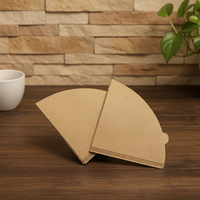 Filtre à café jetable en papier, design classique, forme conique, qualité alimentaire, avec boîte personnalisée, en stock, vente en gros