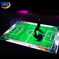 Jeux interactifs Entraîneur de buts de football Kinect Sports Jeu de football Projection au sol Simulateur de football interactif AR