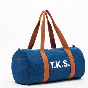 Sac de voyage en denim grande capacité, doux, simple et tendance - Product Image 4