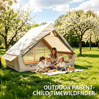 Tente de camping gonflable instantanée, abri extérieur portable pour toute la famille, conception imperméable, grande tente de camping gonflable