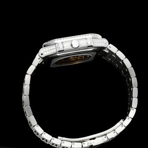 Reloj mecánico de cristal de 45 mm con diamantes, diseño lujoso, elegante reloj de pulsera para hombre de un diseñador renombrado. - Product Image 3