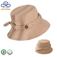 Sombrero de Pescador Personalizado de Moda Premium con Hebilla y Estampado de Rosas, Ajustable, Protección Solar, Estilo Casual para Mujer