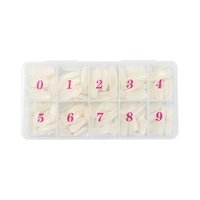 Capsules d'ongles transparentes en ABS acrylique, design français professionnel, couverture complète, faux ongles artificiels, pointes d'ongles