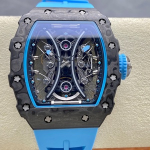 Hollowed-out Men's Sports Waterproof <b>Watch</b> with Carbon Fiber Material, Automatic <b>Mechanical</b> Movement and See-through case Back - Product Image 1