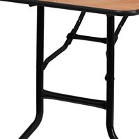 Vente chaude : Tables pliantes en contreplaqué durables et portables de 150 cm (5 pieds) pour hôtels, banquets et événements, fabriquées en Chine