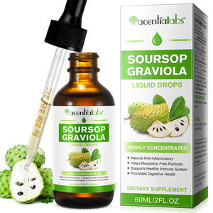 Acentiallabs Gouttes liquides de corossol (graviola) à absorption élevée pour le soutien cellulaire, le système immunitaire et la santé intestinale - Product Image 1