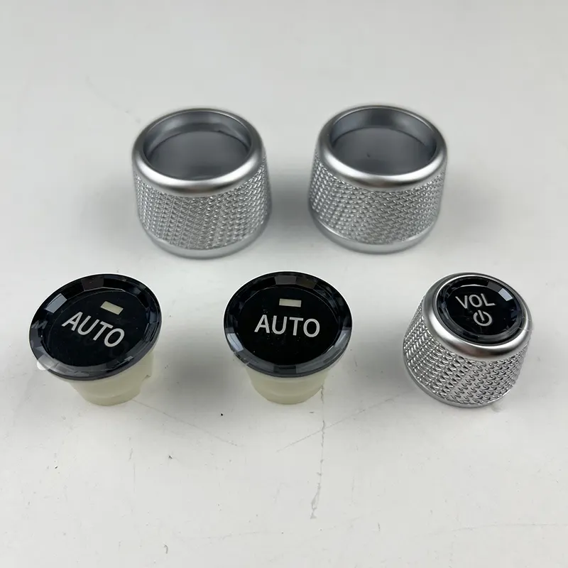 Kristal klima düğmeler anahtarı kapağı çıkartmalar Trim BMW 5 6 7 f10 f18 f11 f12 f13 f01 f02 f15 f16 araba ses düğmesi