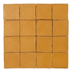 Piastrelle in ceramica Chroma Ocre 10x10 per decorazione di pareti e pavimenti - Product Image 1