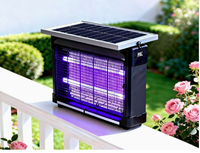 Piège à insectes solaire d'extérieur, anti-moustiques étanche 12/30/40W, vente en gros, alimenté par énergie solaire Type-C