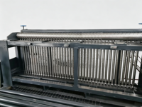 Machine à tisser des gabions en treillis métallique CNC de 5,6 m de largeur, écran tactile PLC, machine à tisser des gabions hexagonaux
