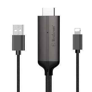 Câble <span class=keywords><strong>HDMI</strong></span> 3-en-1 compatible avec les adaptateurs Type-C Micro USB vers HDTV, transfert de miroir HD 1080p du téléphone portable vers HDTV. - Product Image 1