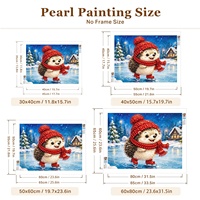 Fabricant de décorations de Noël originales, fournisseur en dropshipping, ornements de Noël faits à la main, jouet hérisson, peinture perlée 5D
