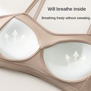 2024 femmes grande taille Latex poitrine Pad Camisole été glace soie sous-vêtements soutien-gorge haut avec courte longueur pour filles potelées - Product Image 4