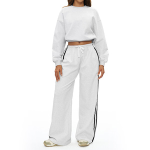 Conjunto Deportivo de 2 Piezas para Mujer Luyu, Pantalones Deportivos y Sudadera, <span class=keywords><strong>Ropa</strong></span> Deportiva para <span class=keywords><strong>Yoga</strong></span>, Traje para Correr con Cordón - Product Image 3