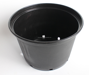 Pots en plastique moulé par injection noirs <span class=keywords><strong>de</strong></span> 7,5 L (tailles 1/1,5//2/3/5/6/7/10/12/15 gallons) pour pépinière et <span class=keywords><strong>jardin</strong></span> - Product Image 1