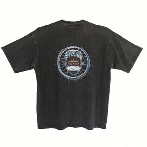 250gsm Drop Shoulder Heavyweight <b>T</b>-shirt Blank Heavy Cotton Streetwear Boxy Ographic Oversized Mens Custom Acid Wash <b>T</b> Shirt - Product Image 1