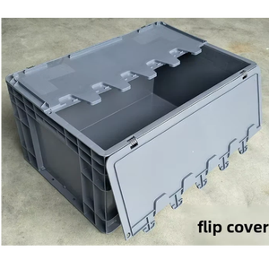 पुनरावर्तनीय ठोस शैली पीपी सामग्री स्टैकबल भंडारण बॉक्स बिन यू 600*400*148 मिमी रसद भंडारण बॉक्स - Product Image 3