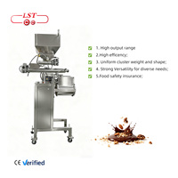 LST Entièrement Automatique PLC Contrôlé Chocolat Arachide Noix Cluster Machine Lait Fruits Options 400/600 Capacité Production de Chocolat