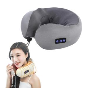 2026 New U Shaped <b>Pillow</b> with Vibration, Comfortable Travel <b>Neck</b> <b>Pillow</b> for Flight, Adjustable <b>Neck</b> Massager - Product Image 3