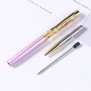Elegante Bolígrafo Promocional con Hoja Dorada y Purpurina, Ancho de Escritura de 0.7 mm, Suministros de Oficina Esenciales para el Regreso a Clases - Product Image 2