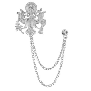 Tuta da uomo di moda corpetto con spilla a spilla con strass in cristallo con corpetto a catena Wild Suit spilla da bavero - Product Image 6