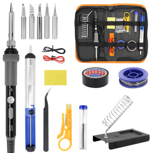 Kit de fer à souder à température réglable 200C-480C, chauffage en céramique, ensemble d'outils de réparation électronique domestique - Product Image 1