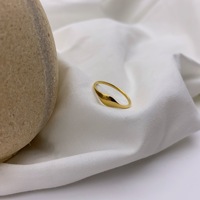 Bague en acier titane pour femmes, gravée personnalisée avec la lettre initiale, bijoux, plaqué or 18K, socle de Signet, pièces
