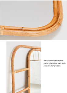 Espejo de pie decorativo tejido a mano para sala de estar, dormitorio, entrada, venta al por mayor - Product Image 2