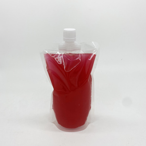 Sacchetto Trasparente Personalizzato da 500ml con Beccuccio per Succhi, Confezione Stand-up per Vodka e Acqua Minerale - Product Image 2