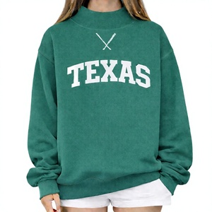 Sudadera Personalizada de Felpa Francesa para Mujer, Estilo Oversize, Cuello Alto, con Logotipo Frontal, para Otoño - Product Image 1